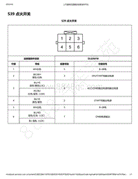 2018-2020年五菱荣光新卡电路图-S39 点火开关