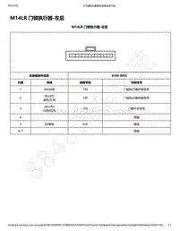 2018-2020年新五菱宏光S电路图-M14LR 门锁执行器-左后