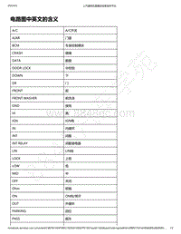 2021年款五菱征程电路图-电路图中英文的含义