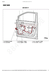2019-2020年五菱宏光PLUS电路图-右前门线束
