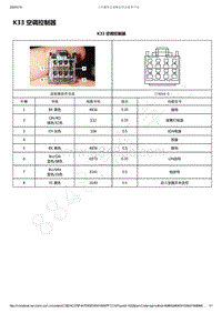 2019-2020年五菱凯捷电路图-K33 空调控制器