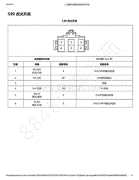 2019年款五菱宏光V电路图-S39 点火开关