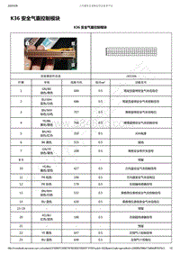 2021年款五菱星辰电路图-K36 安全气囊控制模块