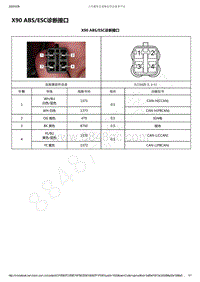 2021年款五菱星辰电路图-X90 ABS ESC诊断接口