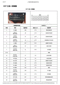 2021-2022年款五菱宏光MINI EV电路图-K37 三合一控制器