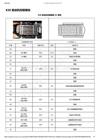 2021年款五菱星辰电路图-K20 发动机控制模块