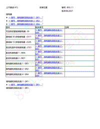 2022年上汽奥迪 A7L电路图-安装位置 继电器