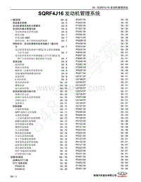 2022年瑞虎8 PLUS维修手册-04 SQRF4J16 发动机管理系统 