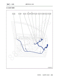2022-2023年小鹏G9电路图-8.6 左前门线束