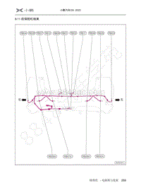 2022-2023年小鹏G9电路图-8.11 后保险杠线束