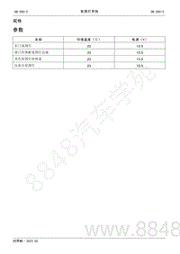 2022年AITO汽车问界M5维修手册-规格