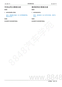 2022年AITO汽车问界M5维修手册-拆装-换挡机构大面板总成