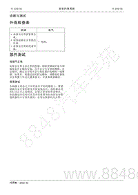 2022年AITO汽车问界M5维修手册-外观检查表