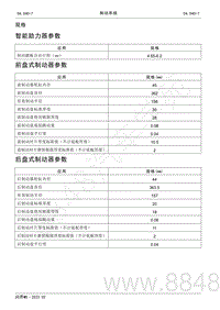 2022年AITO汽车问界M5维修手册-规格