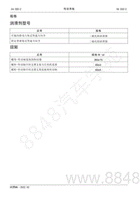 2022年AITO汽车问界M5维修手册-规格