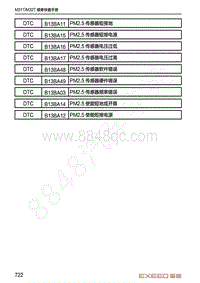 2020-2021年星途TX-DTC诊断空调系统-B13BA49