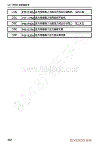 2020-2021年星途TX-DTC诊断变速器系统-P181E2Ah