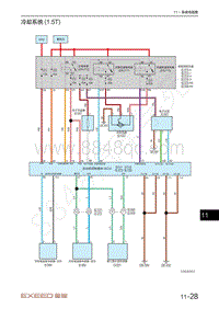 2020-2023年星途LX追风电路图-冷却系统 1.5T 