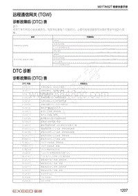 2020-2021年星途TX-DTC诊断_远程通信