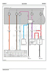 2013年长安CS35电路图-6.4.6起动系统