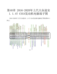 2016-2020年上汽大众途安L 1.4T CSSA发动机电脑端子图