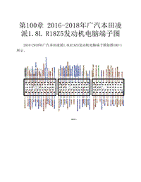  2016-2018年广汽本田凌派1.8L R18Z5发动机电脑端子图