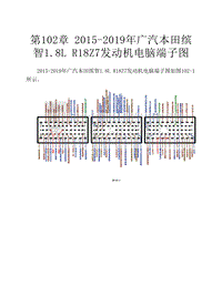  2015-2019年广汽本田缤智1.8L R18Z7发动机电脑端子图