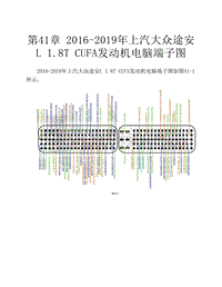 2016-2019年上汽大众途安L 1.8T CUFA发动机电脑端子图