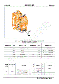 2019年长安第二代逸动XT电路图-喷油器转接电线束总成接插件_1