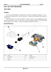 2021年长安逸动PLUS-R维修手册-2.4.7 电子驻车制动系统