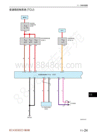 2021年星途揽月电路图-变速箱控制系统 TCU 