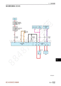 2021年星途揽月电路图-转向管柱模块 SCM 