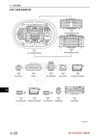 2021年星途揽月电路图-右前门线束连接器列表