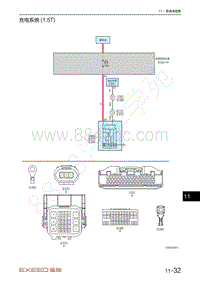 2021-2023年星途追风LX电路图-充电系统 1.5T 