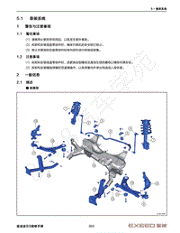 2023年星途凌云S TXL维修手册-5.1 悬架系统