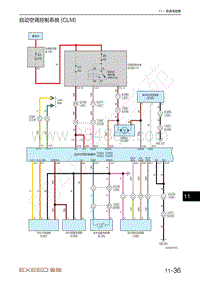 2023年星途凌云S电路图-自动空调控制系统 CLM 