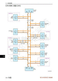 2023年星途凌云S TXL电路图-CAN系统 底盘CAN 