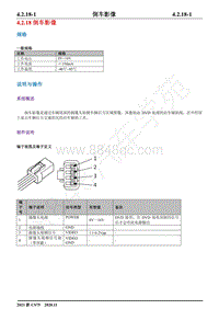 2021年长安CS75汽车维修手册-4.2.18倒车影像