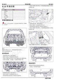 2019年长安全新CS95维修手册-5.1.5车身后部