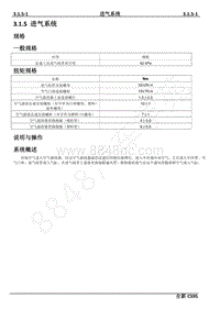 2019年长安全新CS95维修手册-3.1.5 进气系统