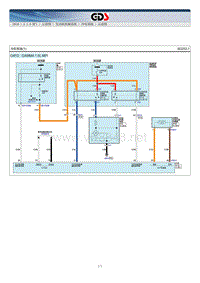 2016年现代朗动（MDC）G1.6MPI电路图发动机冷却系统
