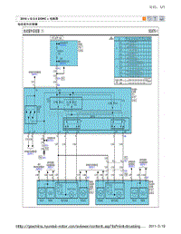 2010现代ix35 2.4原厂电路图