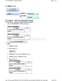 2018年本田CRV混合动力车型故障代码U3000（安全带）