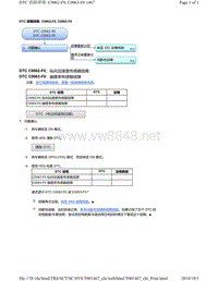 2018年本田CRV混合动力车型故障代码C0062-F0, C0063-F0