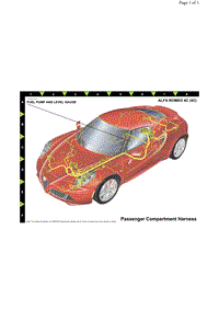 2018年新阿尔法罗密欧4C FUEL PUMP AND LEVEL GAUGE 位置图