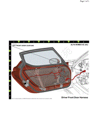 2018年新阿尔法罗密欧4C LEFT FRONT DOOR COUPLING位置图1