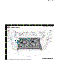 2018年新阿尔法罗密欧4C ENGINE COOLING FAN RELAY 位置图