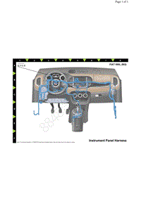 2018年菲亚特500L电路图 组合仪表位置图