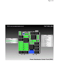 2018年菲亚特500L电路图 RELAY-HVAC BLOWER和POWER OUTLET位置图