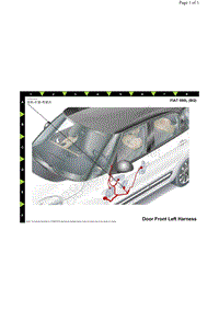 2018年菲亚特500L电路图 电机-车窗-驾驶员位置图